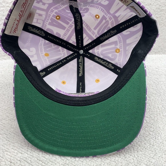 Mitchell & Ness Purple and Yellow Lakers Hat - Picture 6 of 13